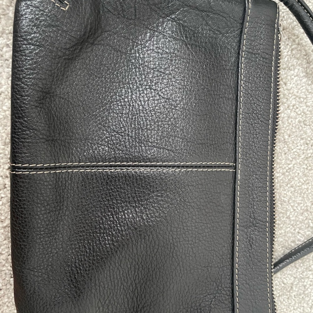 Black Leather Crossbody